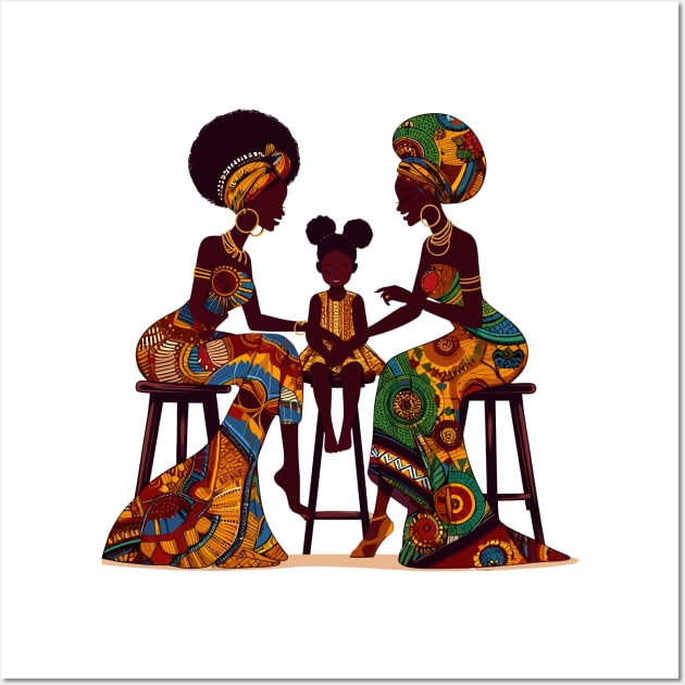 Afrocentric Women And Girl Wall Art by Graceful Designs